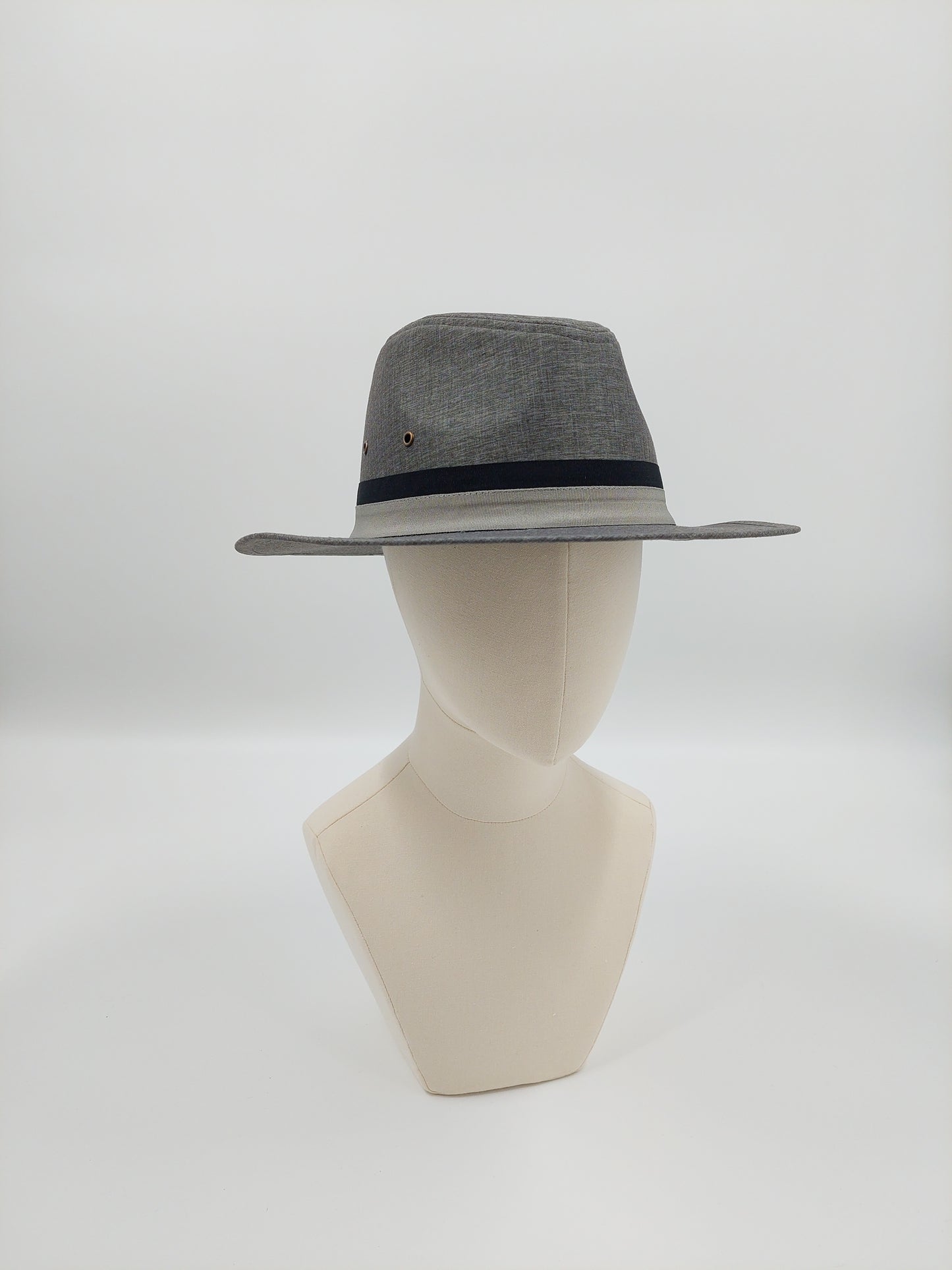 Dark Gray Fedors with Black Band