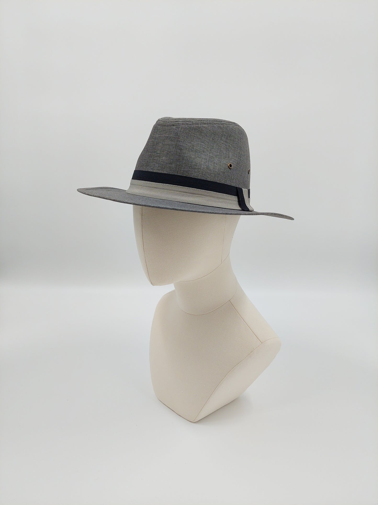 Dark Gray Fedors with Black Band