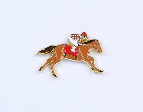 Jockey/Horse Lapel Pin