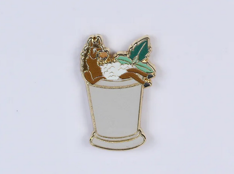 Horse Mint Julep Lapel Pin