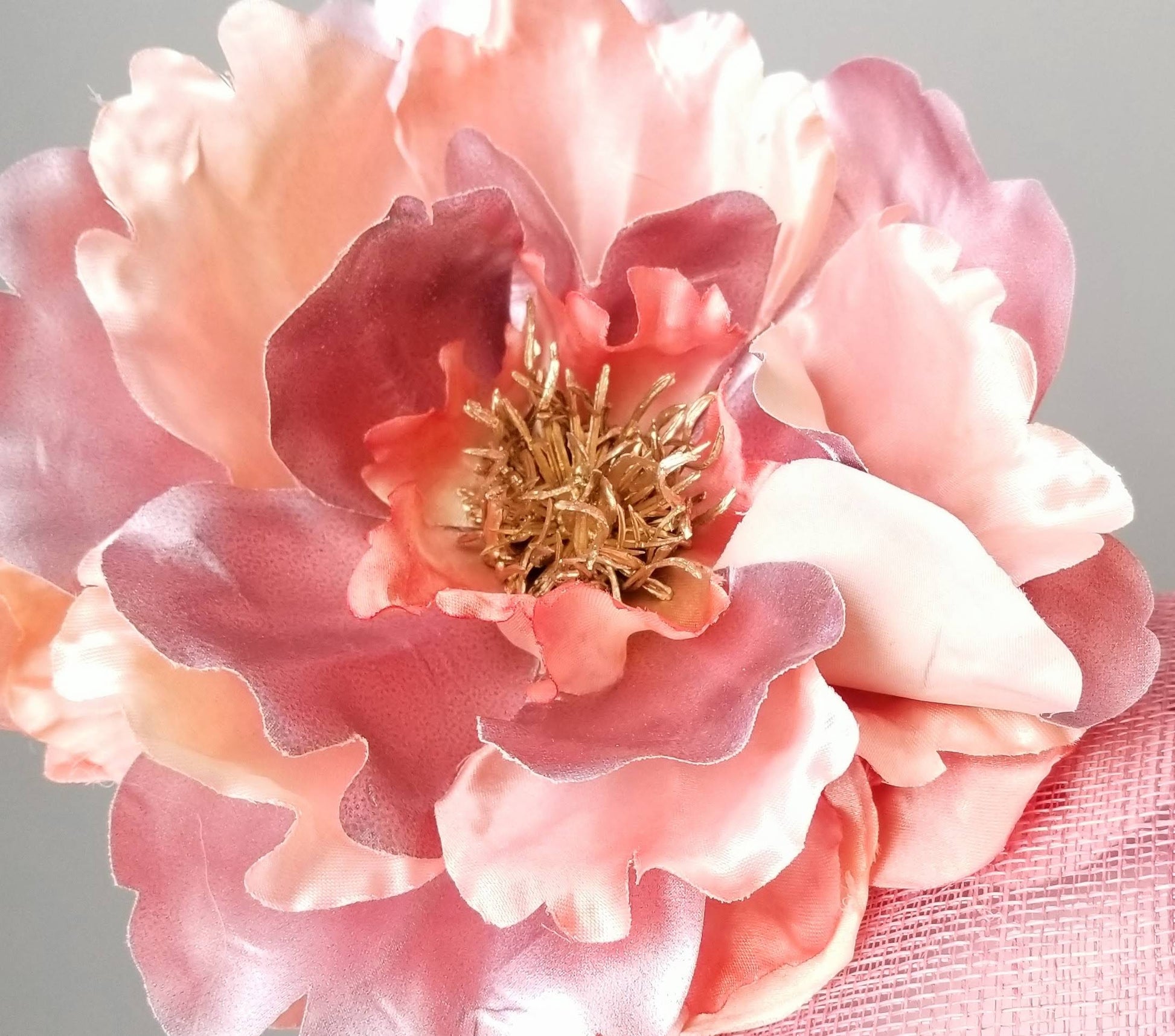 Pink fascinator at Hat Haven hat shop in Louisville, Kentucky, Kentucky Derby hats and fascinators, hatinators, wedding hats, mother of the bride hats, bridal headwear, men's hats, Derby hats Louisville, Ascot hats, Melbourne Cup hats, millinery, custom hats, hat maker Louisville