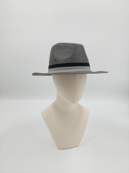 Dark Gray Fedors with Black Band