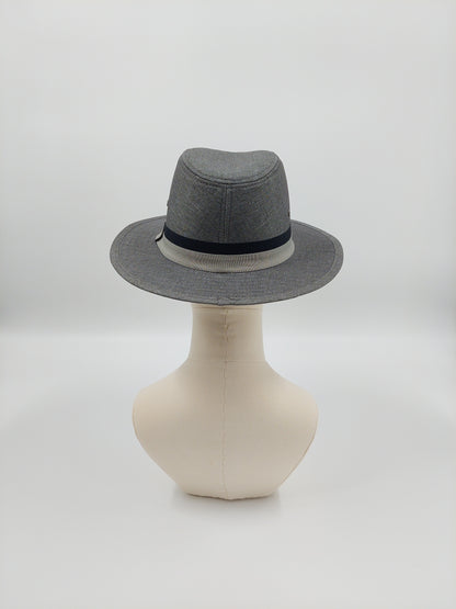 Dark Gray Fedors with Black Band