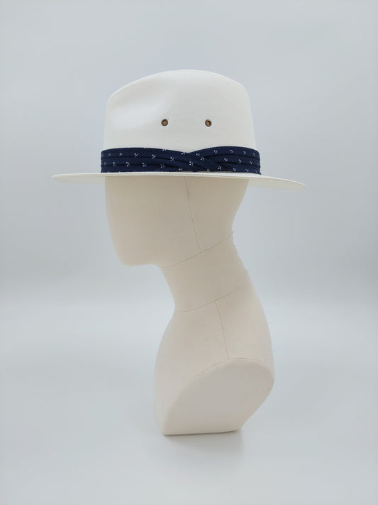 Twill Fedora - Navy Band