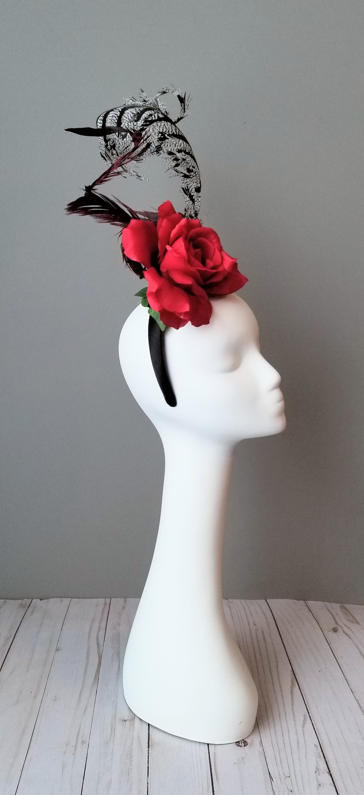 Giant flower fascinator, Hat Haven Hat Shop in Louisville, Kentucky. Kentucky Derby hats, fascsinators, Ascot hats, Melbourne Cup hats, custom hats, millinery hat shop, derby hats, wedding hats, ladies dress hats, Kentucky Derby hats, hats Louisville, hat maker Louisville